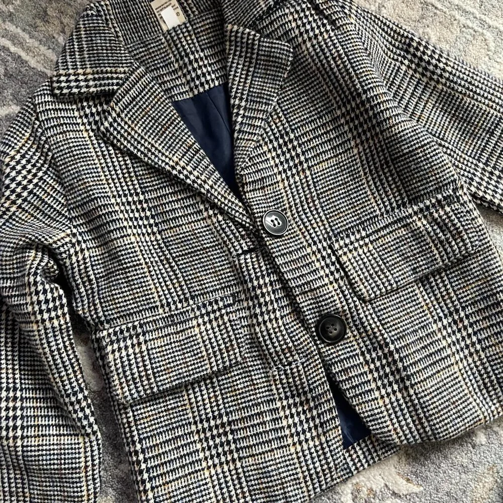 Toddler 2 piece suit and pants plaid set